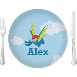 Flying a Dragon Glass Lunch / Dinner Plate 10" (Personalized)