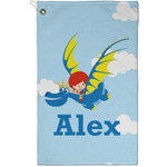 Flying a Dragon Golf Towel - Poly-Cotton Blend - Small w/ Name or Text