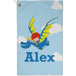 Flying a Dragon Golf Towel - Poly-Cotton Blend - Small w/ Name or Text