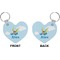 Flying a Dragon Heart Keychain (Front + Back)