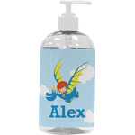 Flying a Dragon Plastic Soap / Lotion Dispenser (16 oz - Large - White) (Personalized)