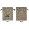 Flying a Dragon Medium Burlap Gift Bag - Front Approval