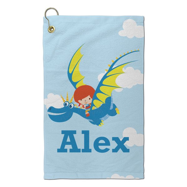 Custom Flying a Dragon Microfiber Golf Towel - Small (Personalized)