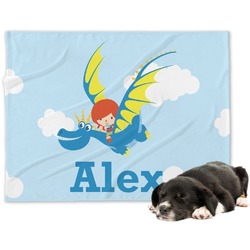 Flying a Dragon Dog Blanket - Regular (Personalized)