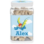 Flying a Dragon Dog Treat Jar (Personalized)