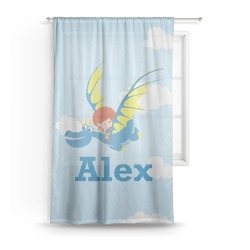 Flying a Dragon Sheer Curtain - 50"x84" (Personalized)