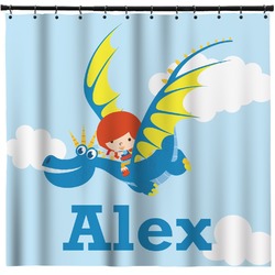 Flying a Dragon Shower Curtain - 71" x 74" (Personalized)