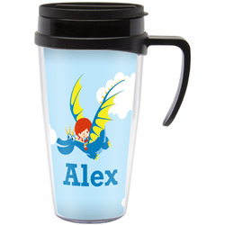 Flying a Dragon Acrylic Travel Mug with Handle (Personalized)