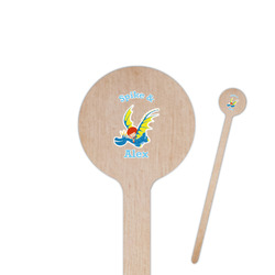 Flying a Dragon 7.5" Round Wooden Stir Sticks - Double Sided (Personalized)