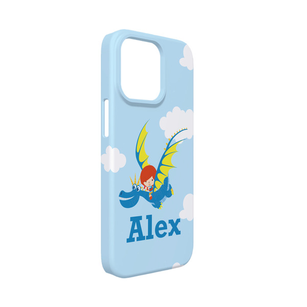 Custom Flying a Dragon iPhone Case - Plastic - iPhone 13 Mini (Personalized)