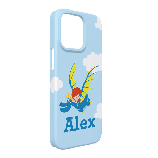 Custom Flying a Dragon iPhone Case - Plastic - iPhone 13 Pro Max (Personalized)