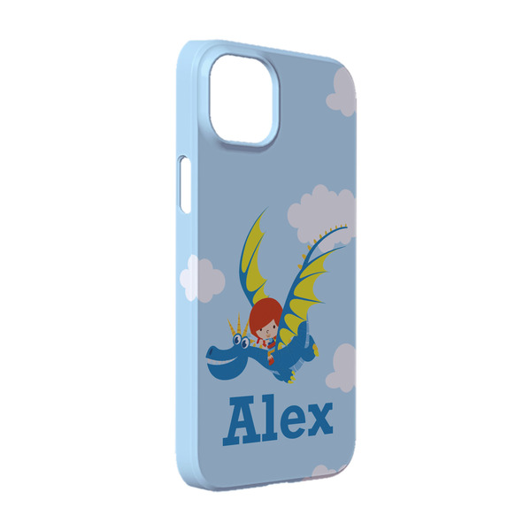 Custom Flying a Dragon iPhone Case - Plastic - iPhone 14 Pro (Personalized)