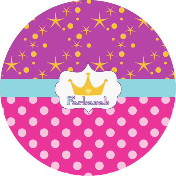 Custom Sparkle & Dots Multipurpose Round Labels - Custom Sized (Personalized)