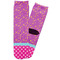 Sparkle & Dots Adult Crew Socks - Single Pair - Front and Back