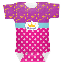 Sparkle & Dots Baby Bodysuit 3-6 w/ Name or Text