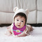 Sparkle & Dots Bandana Bib - (Lifestyle 2 girl)