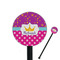 Sparkle & Dots Black Plastic 5.5" Stir Stick - Round - Closeup