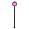 Sparkle & Dots Black Plastic 5.5" Stir Stick - Round - Single Stick