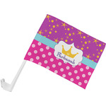 Sparkle & Dots Car Flag - Small w/ Name or Text