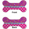 Sparkle & Dots Ceramic Flat Ornament - Bone Front & Back (APPROVAL)