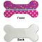 Sparkle & Dots Ceramic Flat Ornament - Bone Front & Back Single Print (APPROVAL)