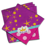 Sparkle & Dots Cloth Dinner Napkins - Set of 4 w/ Name or Text