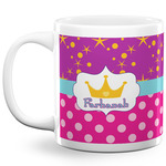 Sparkle & Dots 20 Oz Coffee Mug - White (Personalized)