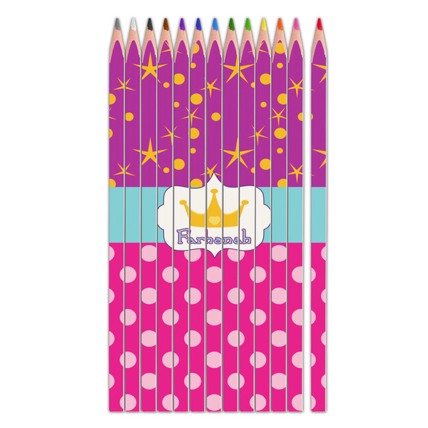 Custom Sparkle & Dots Colored Pencils (Personalized)