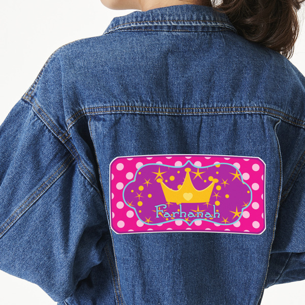 Custom Sparkle & Dots Twill Iron On Patch - Custom Shape - 3XL (Personalized)