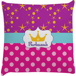 Sparkle & Dots Decorative Pillow Case w/ Name or Text