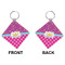 Sparkle & Dots Diamond Keychain (Front + Back)