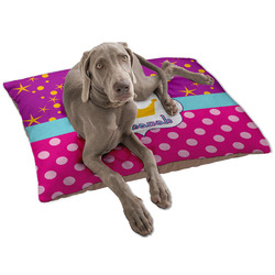 Sparkle & Dots Dog Bed - Large w/ Name or Text