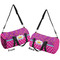 Sparkle & Dots Duffle bag large front and back sides