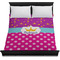 Sparkle & Dots Duvet Cover - Queen - On Bed - No Prop