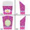 Sparkle & Dots French Fry Favor Box - Front & Back View