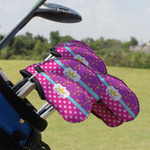 Sparkle & Dots Golf Club Iron Cover - Set of 9 (Personalized)