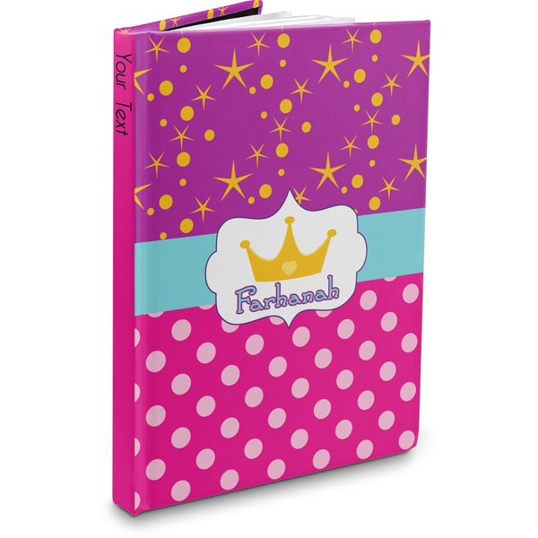 Custom Sparkle & Dots Hardbound Journal - 5.75" x 8" (Personalized)