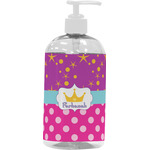 Sparkle & Dots Plastic Soap / Lotion Dispenser (16 oz - Large - White) (Personalized)