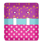 Sparkle & Dots Light Switch Cover (2 Toggle Plate)