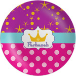 Sparkle & Dots Melamine Plate (Personalized)