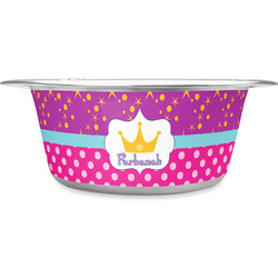 Sparkle & Dots Stainless Steel Dog Bowl - Medium (Personalized)
