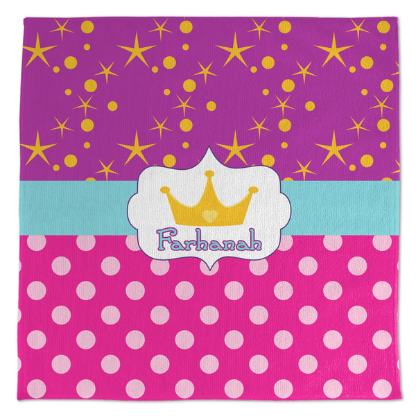 Custom Sparkle & Dots Microfiber Dish Towel (Personalized)