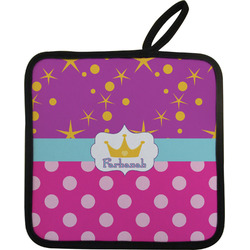 Sparkle & Dots Pot Holder - Single w/ Name or Text