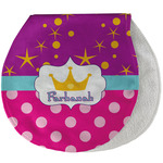 Sparkle & Dots Burp Pad - Velour w/ Name or Text