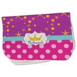 Sparkle & Dots Burp Cloth - Fleece w/ Name or Text