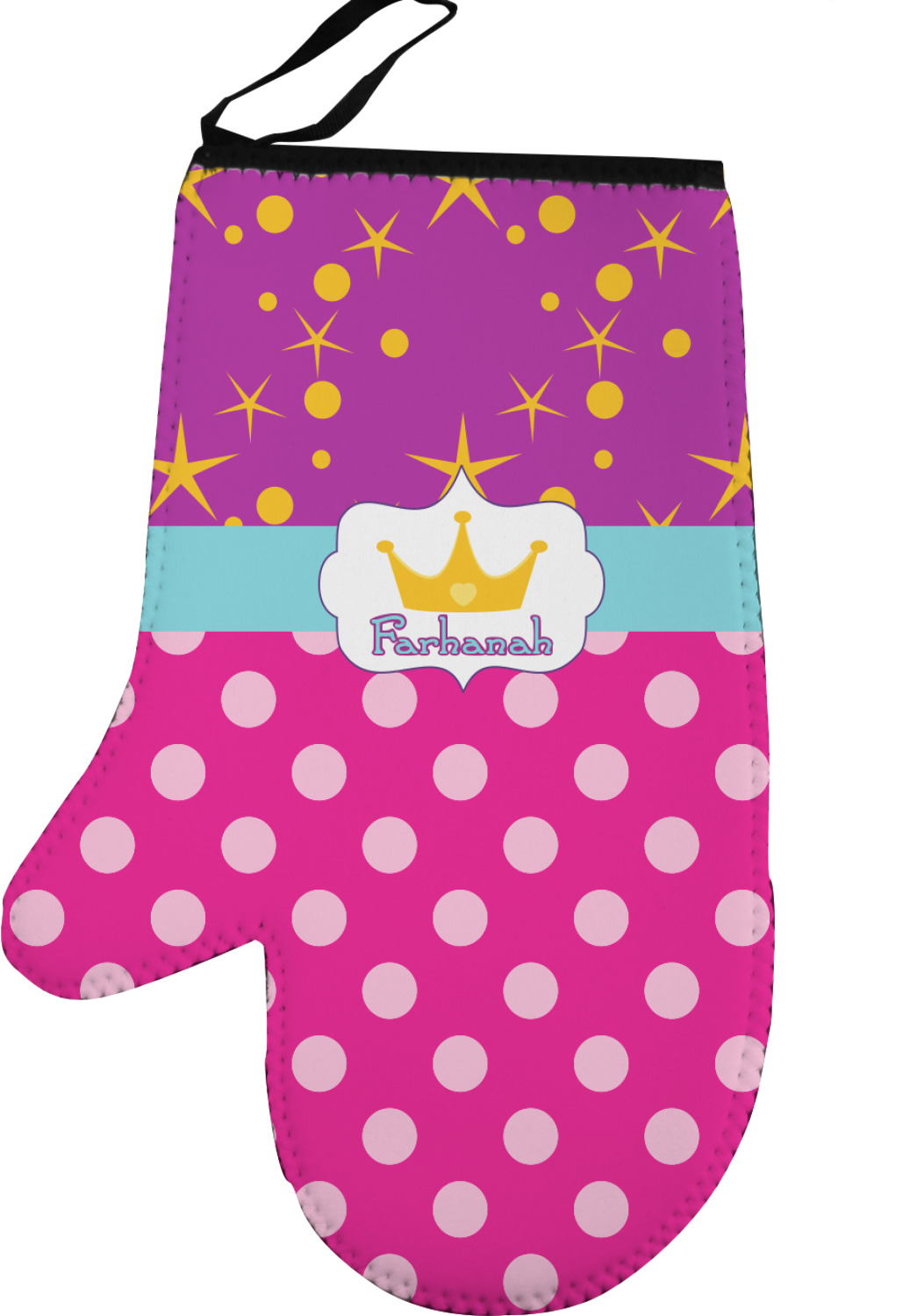 Custom Polka Dot Butterfly Oven Mitt & Pot Holder Set w/ Name or