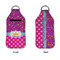 Sparkle & Dots Sanitizer Holder Keychain - Large APPROVAL (Flat)