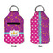 Sparkle & Dots Sanitizer Holder Keychain - Small APPROVAL (Flat)