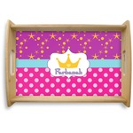 Sparkle & Dots Natural Wooden Tray - Small (Personalized)