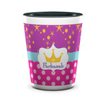 Sparkle & Dots Ceramic Shot Glass - 1.5 oz - Two Tone - Set of 4 (Personalized)